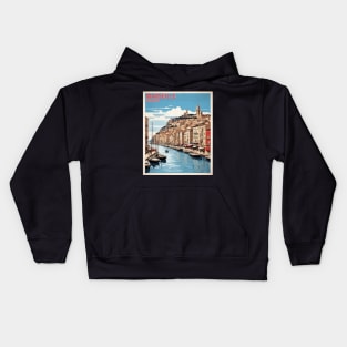 Marseille France Vintage Poster Tourism Kids Hoodie